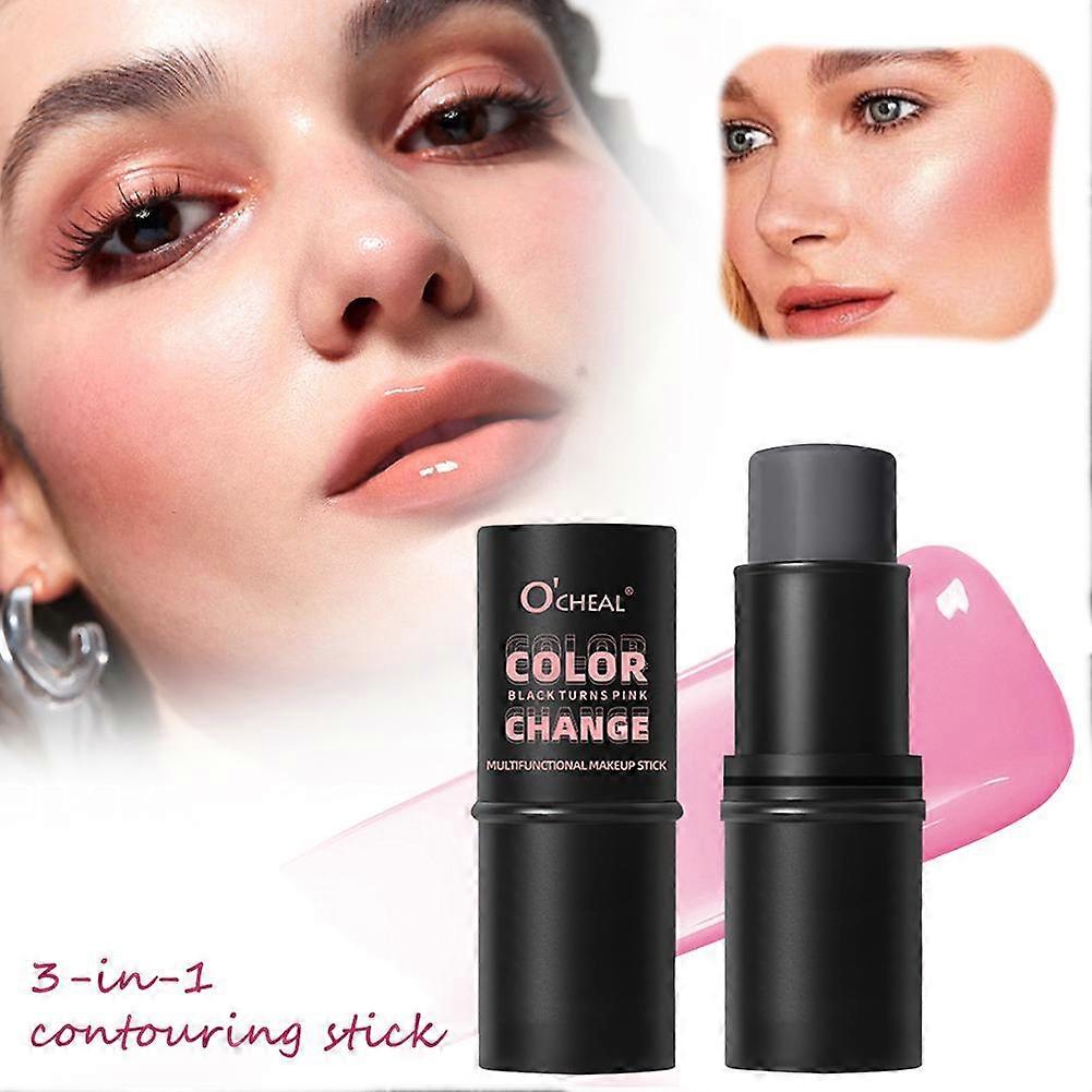 Multifunctional Temperature-Changing Blush Stick 3-in-1