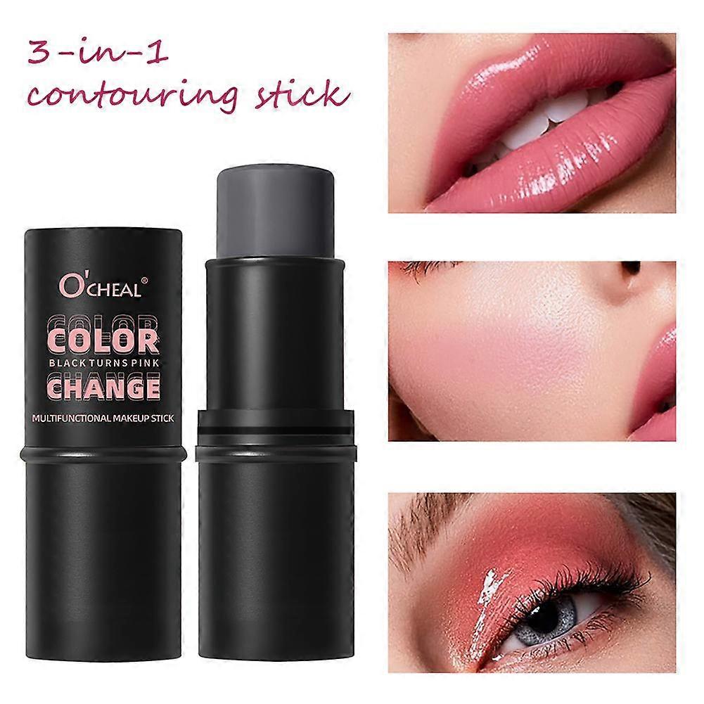 Multifunctional Temperature-Changing Blush Stick 3-in-1