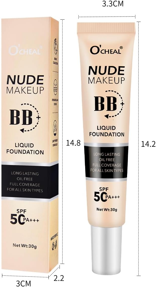 BB Cream with SPF 50+ | Full Coverage Tinted Moisturizer