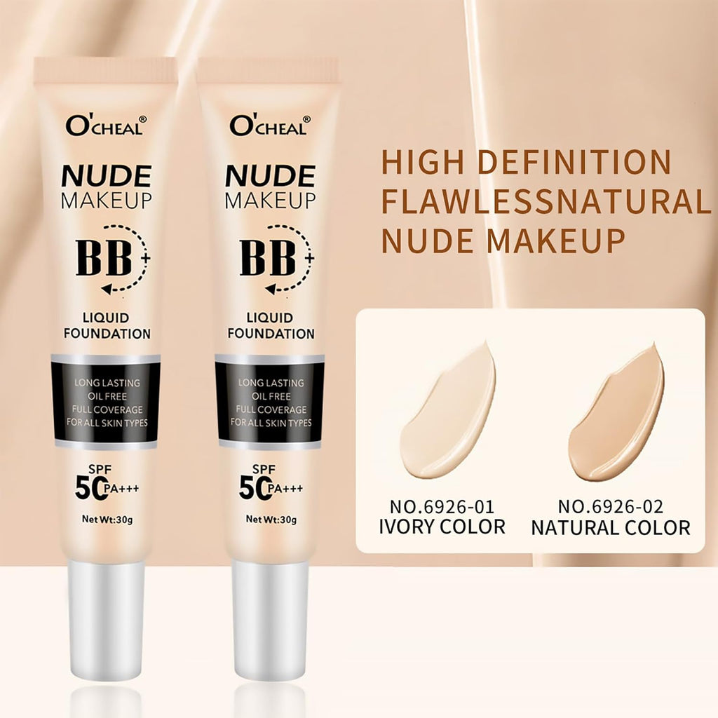 BB Cream with SPF 50+ | Full Coverage Tinted Moisturizer