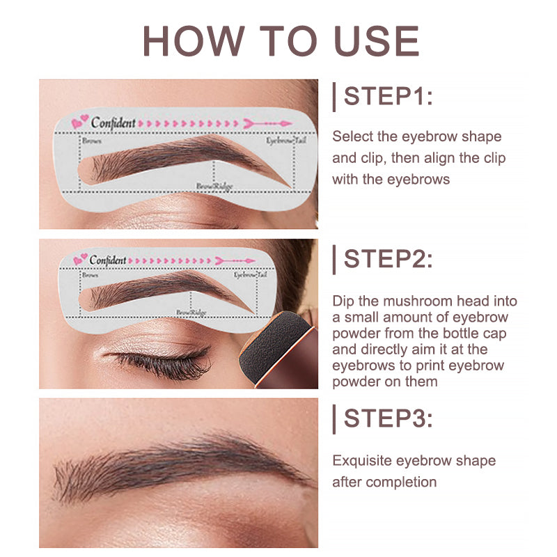 Eyebrow Powder Stamp Kit Eyebrow Powder Waterproof Hairline Eyebrow Powder Stick